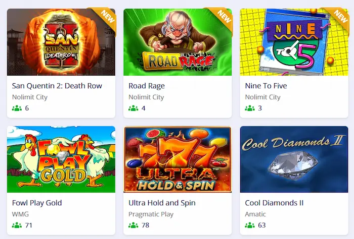 Stelare Casino Italy games