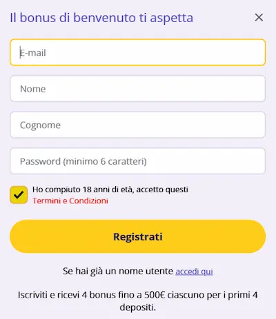 Stelare Casino Italy reg